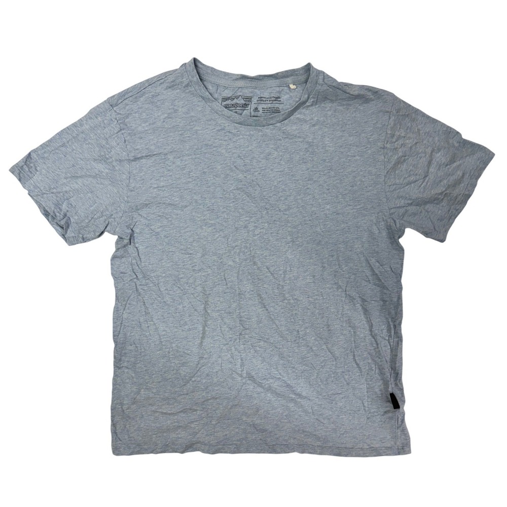 Patagonia Mens Road to Regenerative Organic Cotton T-Shirt Blue Small